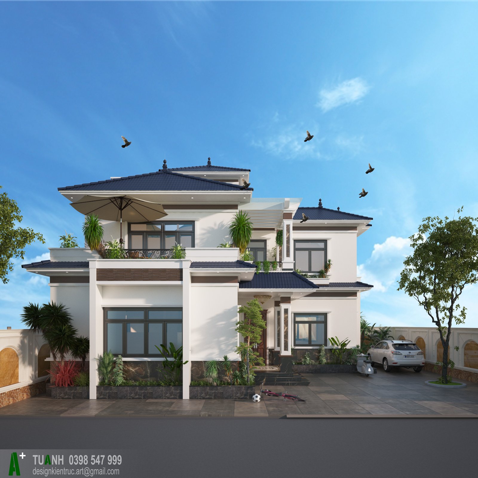 Thiết kế Biệt Thự tại Bắc Ninh Biệt thự Mr.Thành - Bắc Binh 1642351208 6