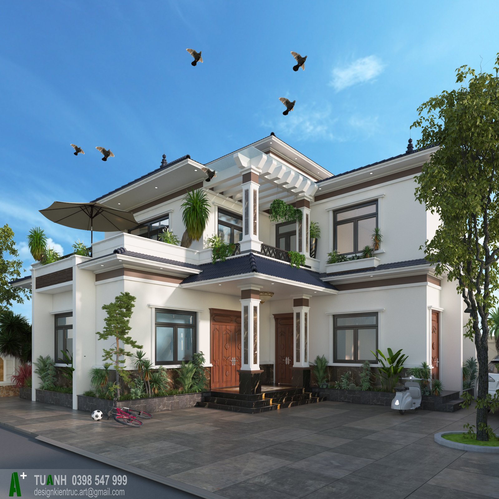 Thiết kế Biệt Thự tại Bắc Ninh Biệt thự Mr.Thành - Bắc Binh 1642351208 8