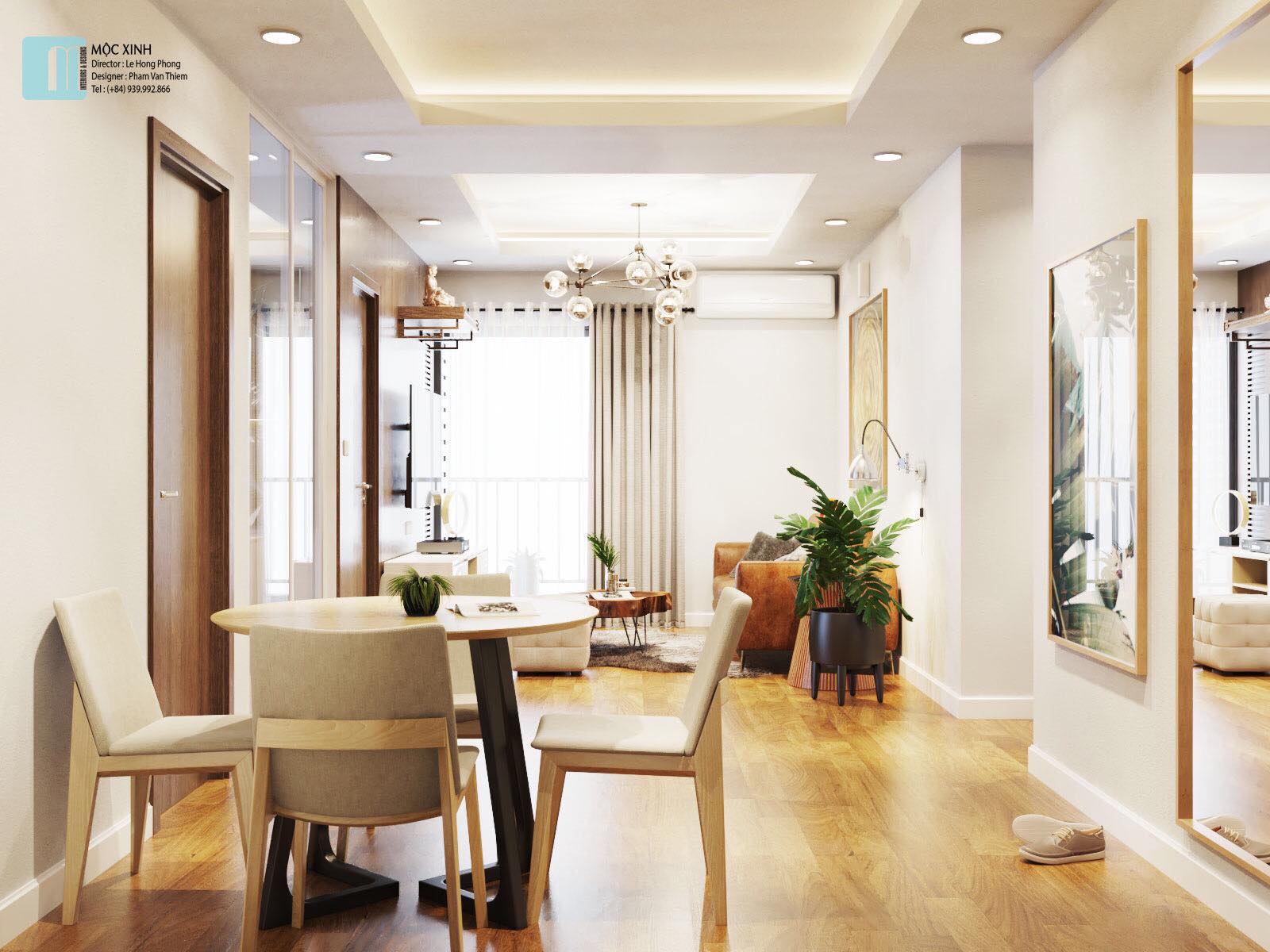 thiết kế nội thất chung cư tại Hà Nội Căn hộ An Bình A8 8 1534921182