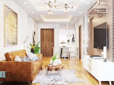 Thiết kế nội thất Chung Cư tại Hà Nội Căn hộ An Bình A8