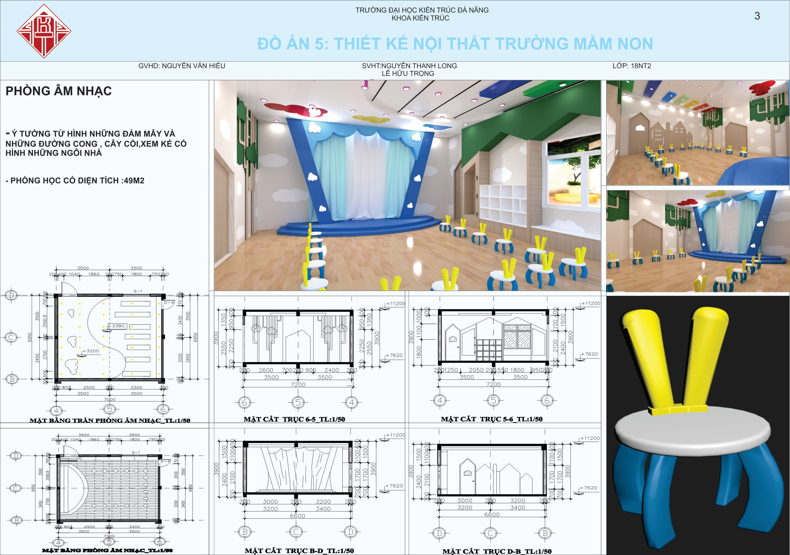 Thiết kế nội thất Đồ Án Kiến Trúc tại Hồ Chí Minh Đồ án thiết kế nội thất trường mầm non 1633449386 1