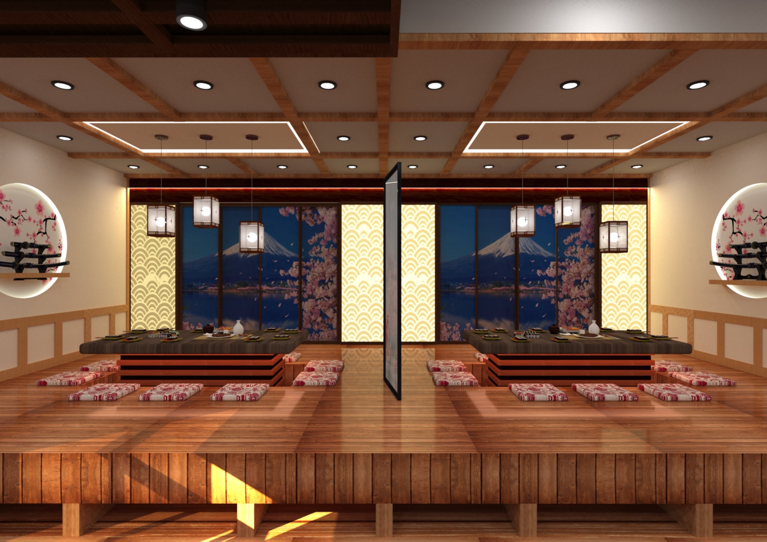 Thiết kế nội thất Nhà Hàng tại Hồ Chí Minh Đồ án thiết kế nhà hàng Nhật Bản 1633334936 0