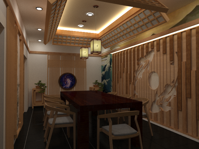 Thiết kế nội thất Nhà Hàng tại Hồ Chí Minh Đồ án thiết kế nhà hàng Nhật Bản 1633334936 2