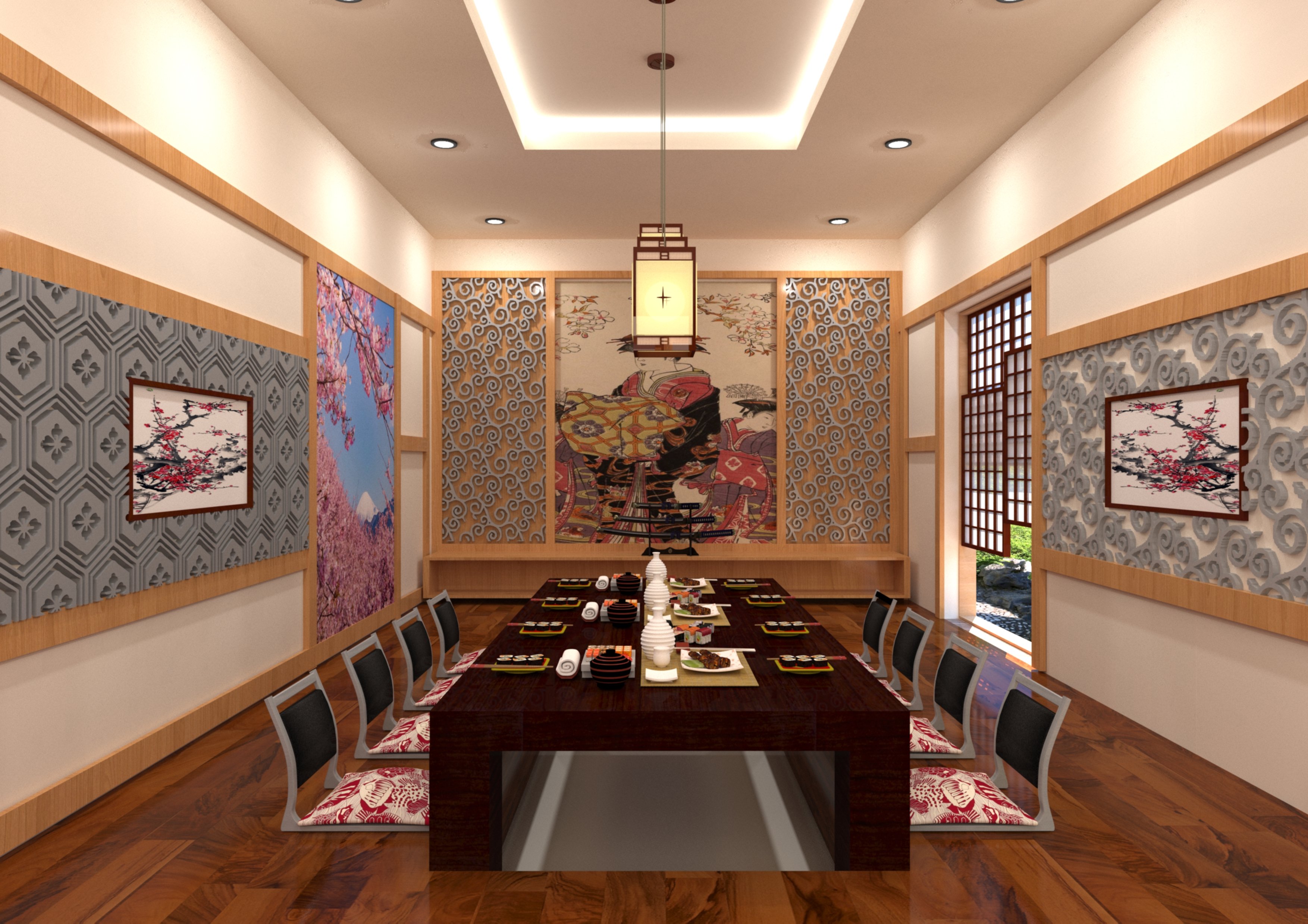 Thiết kế nội thất Nhà Hàng tại Hồ Chí Minh Đồ án thiết kế nhà hàng Nhật Bản 1633334938 5