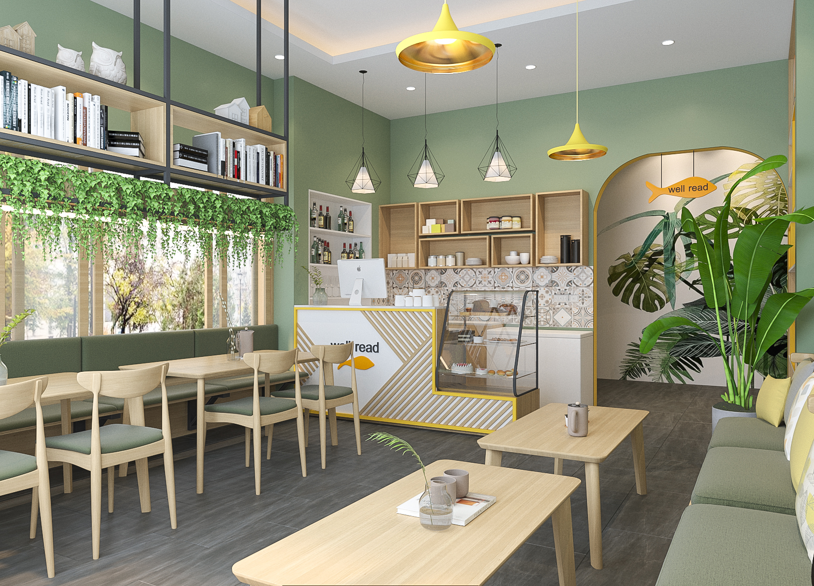 Thiết kế nội thất Cafe tại Hà Nội coffee Phùng Khoang 1615202555 5