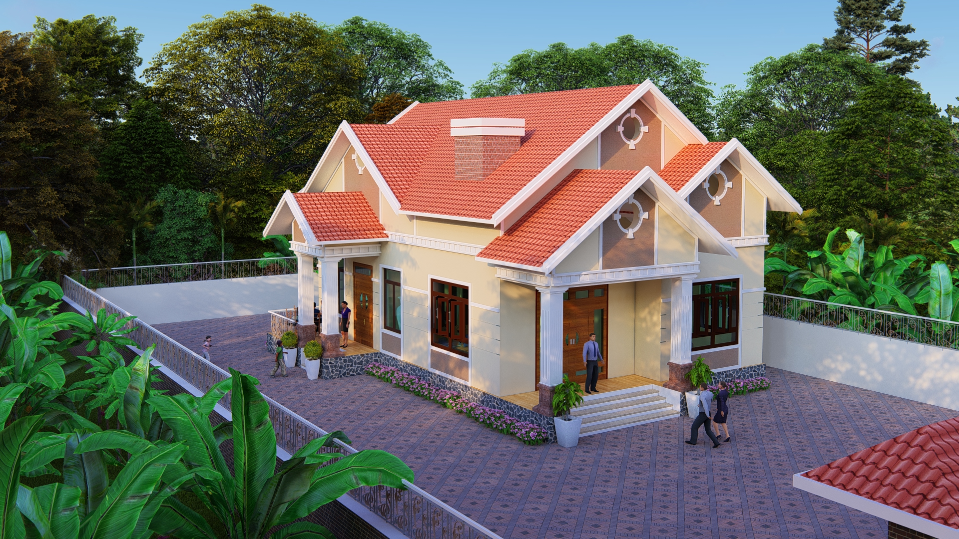 Thiết kế Nhà tại Lạng Sơn NHÀ VƯỜN MÁI THÁI 1574063817 1