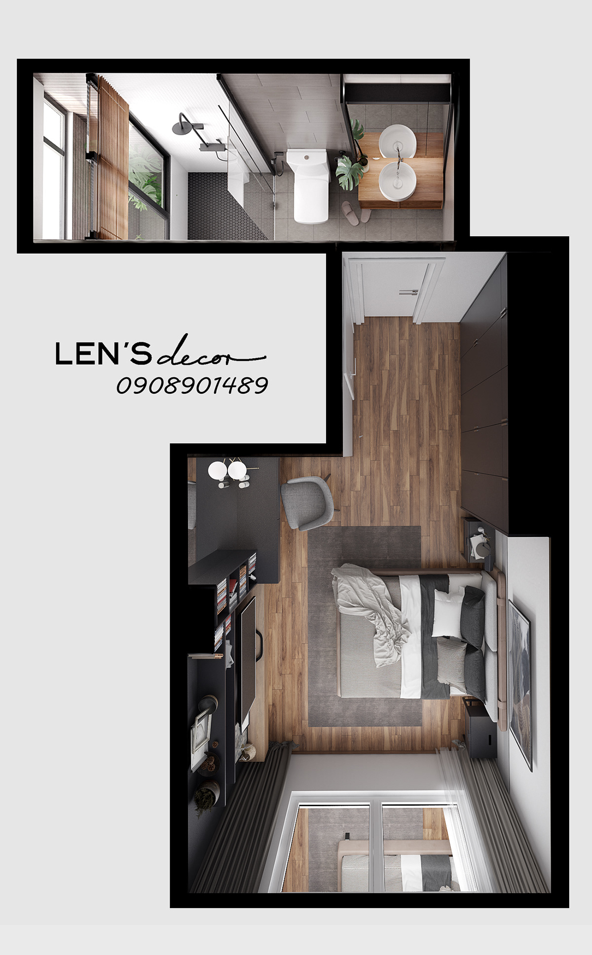 thiết kế nội thất chung cư tại Hồ Chí Minh SIMPLE,MORDEN, NEUTRAL COLOR 2 1535443760