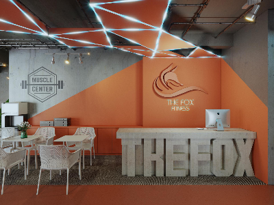 Thiết kế nội thất Công Trình Công Cộng tại Hà Nội Thiết kế phòng Gym The Foxfitness