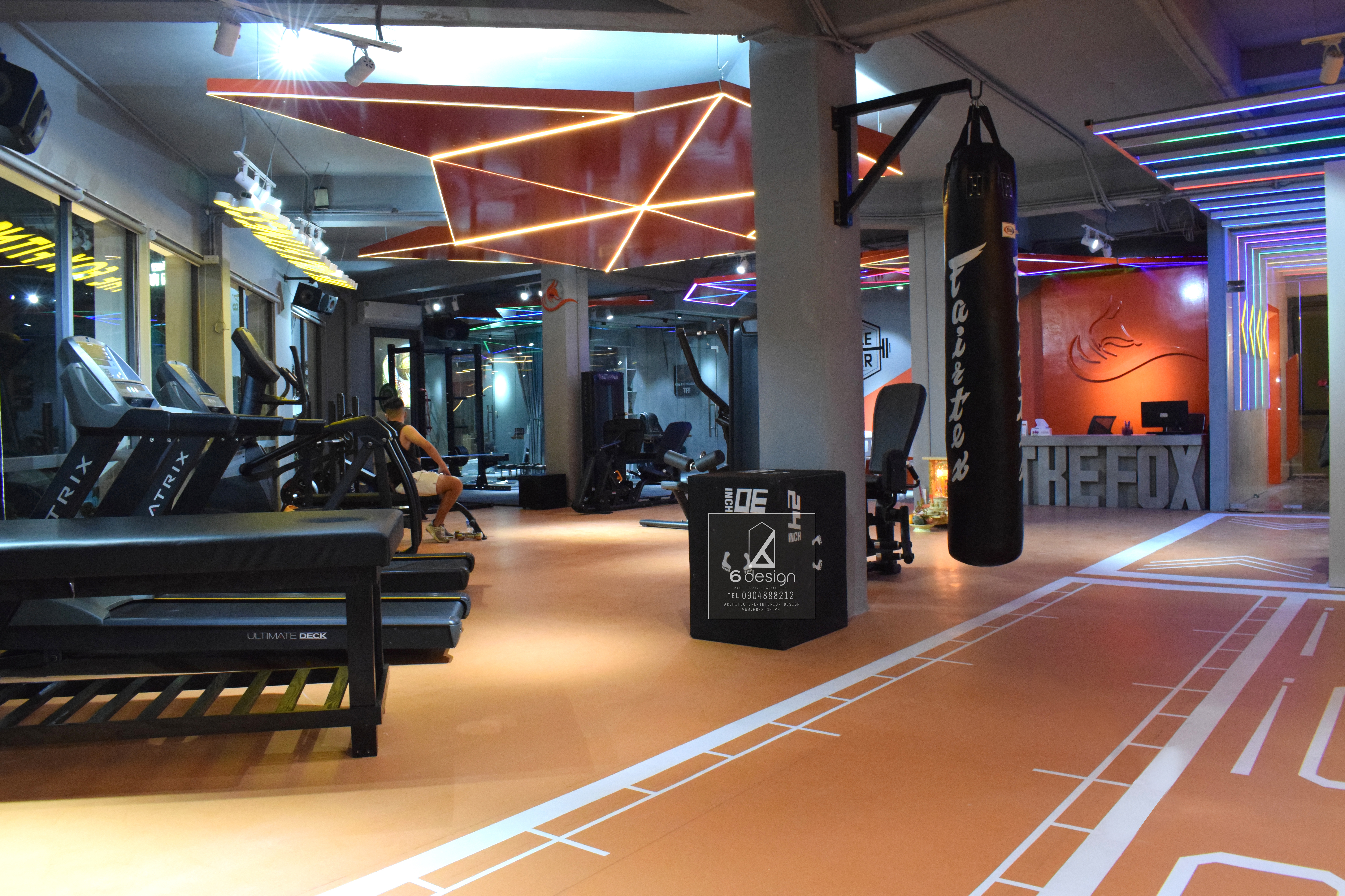Thiết kế nội thất Công Trình Công Cộng tại Hà Nội Thiết kế- Thi công phòng gym The Fox Fitness Time city 1601617394 9