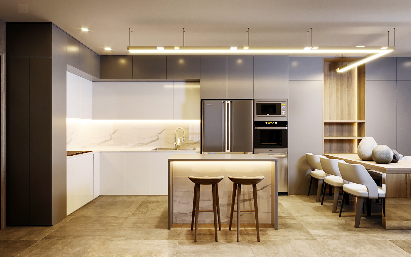 thiết kế nội thất chung cư tại Bà Rịa - Vũng Tàu Diamond Sea apartment 10 1535448335