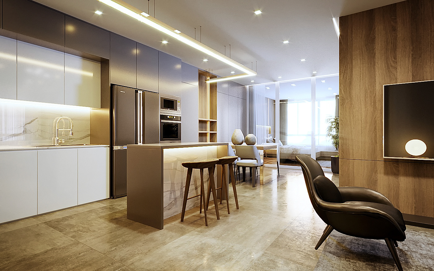 thiết kế nội thất chung cư tại Bà Rịa - Vũng Tàu Diamond Sea apartment 4 1535448333