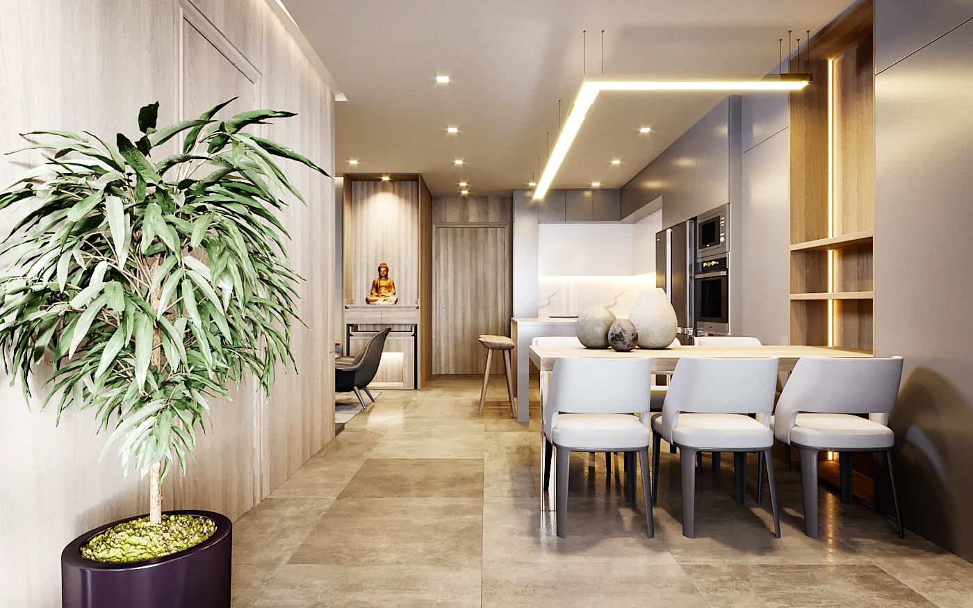 thiết kế nội thất chung cư tại Bà Rịa - Vũng Tàu Diamond Sea apartment 5 1535448333