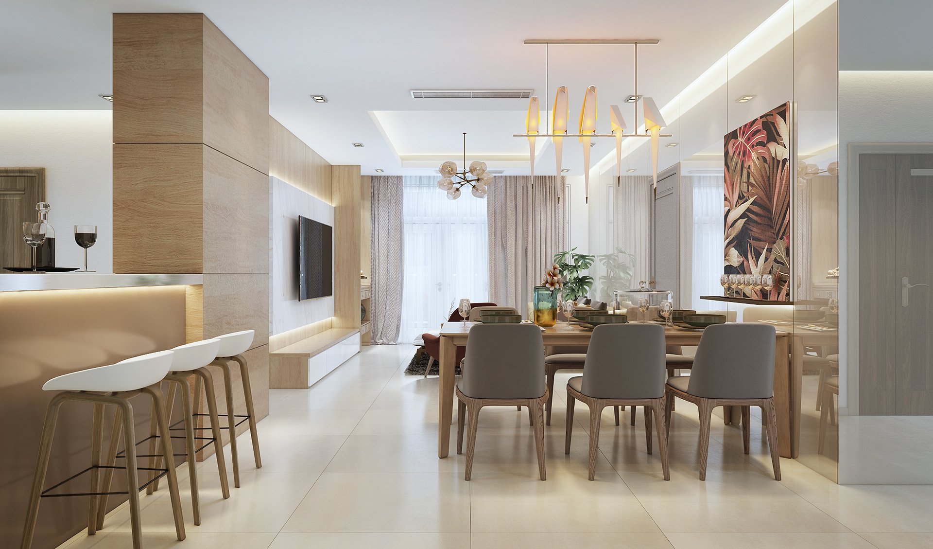 thiết kế nội thất chung cư tại Hồ Chí Minh SKY CANTER Apartment 0 1535526196