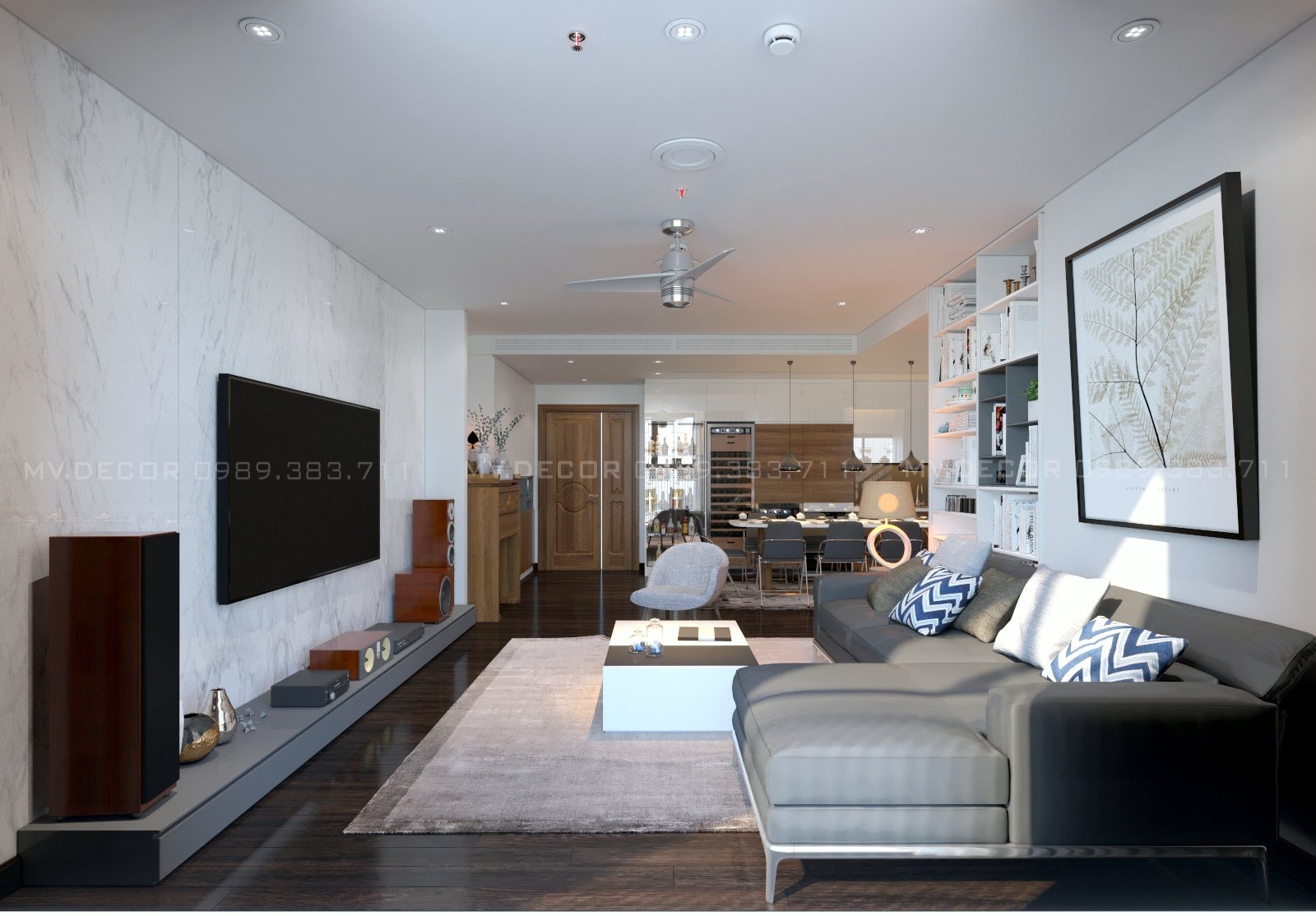 thiết kế nội thất chung cư tại Hà Nội duplex tân hoàng minh hoàng cầu 0 1550072046