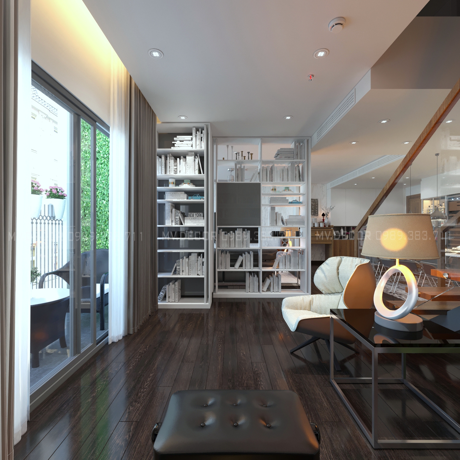 thiết kế nội thất chung cư tại Hà Nội duplex tân hoàng minh hoàng cầu 10 1550072053