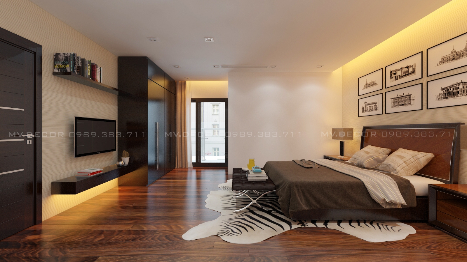 thiết kế nội thất chung cư tại Hà Nội penthouse golden palace 32 1549988642
