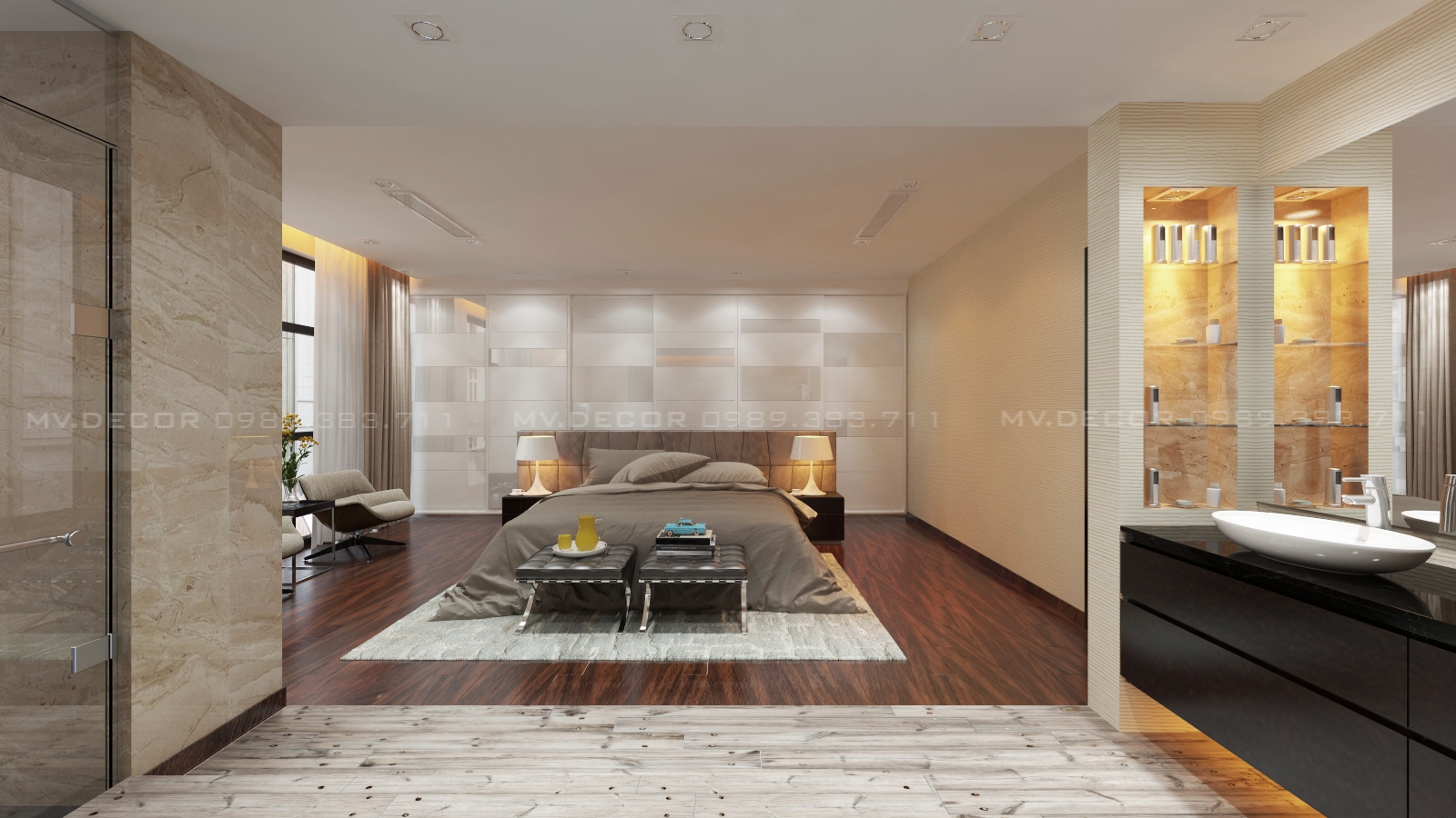 thiết kế nội thất chung cư tại Hà Nội penthouse golden palace 53 1549988649
