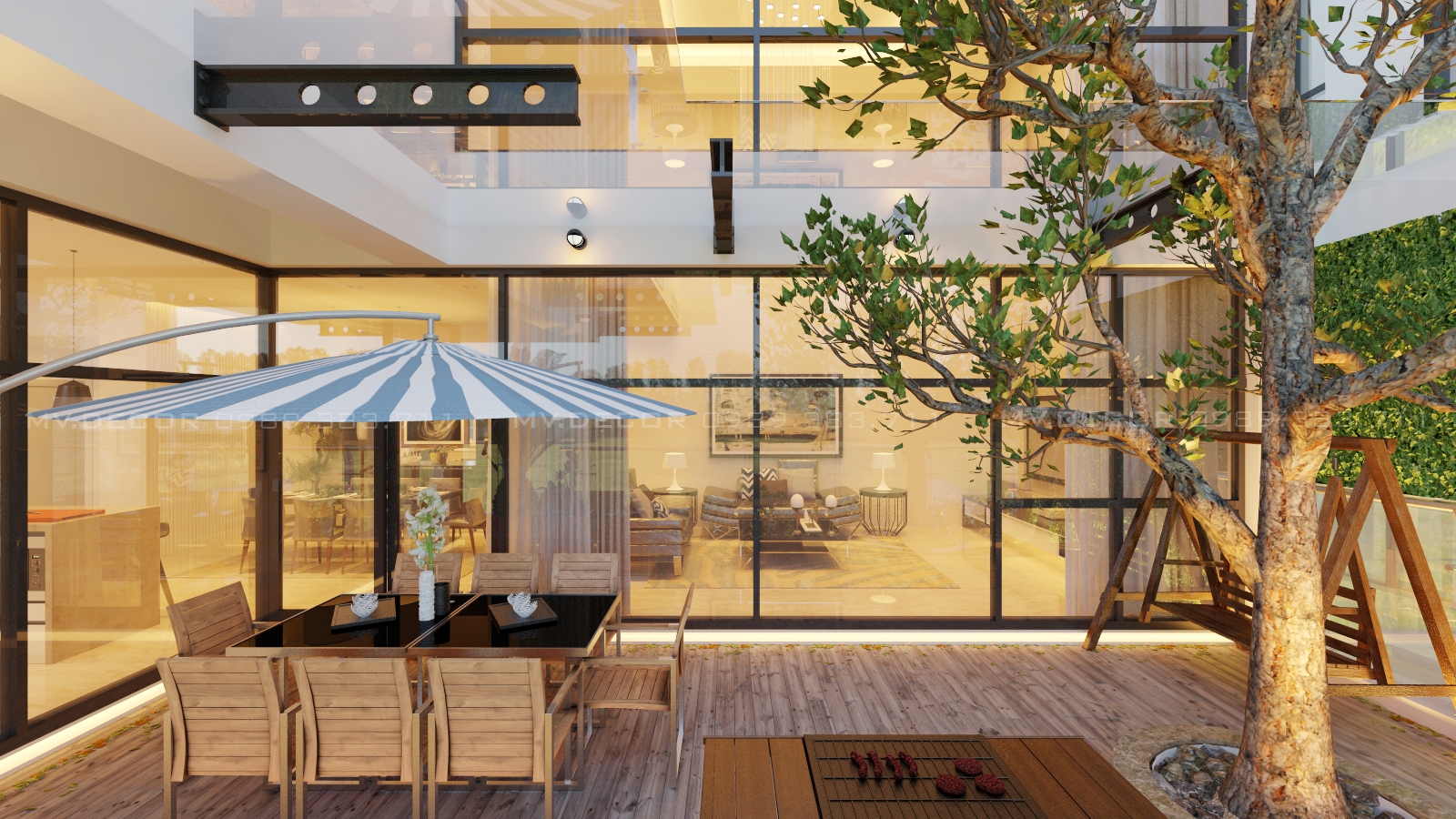thiết kế nội thất chung cư tại Hà Nội penthouse golden palace 6 1549988634