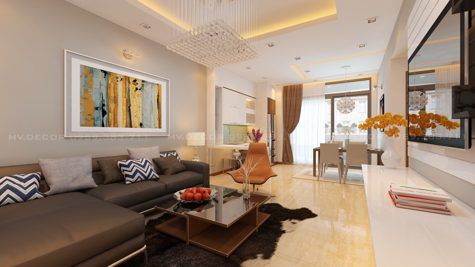 thiết kế nội thất chung cư tại Hà Nội nhà mẫu tràng an complex 6 1550071923