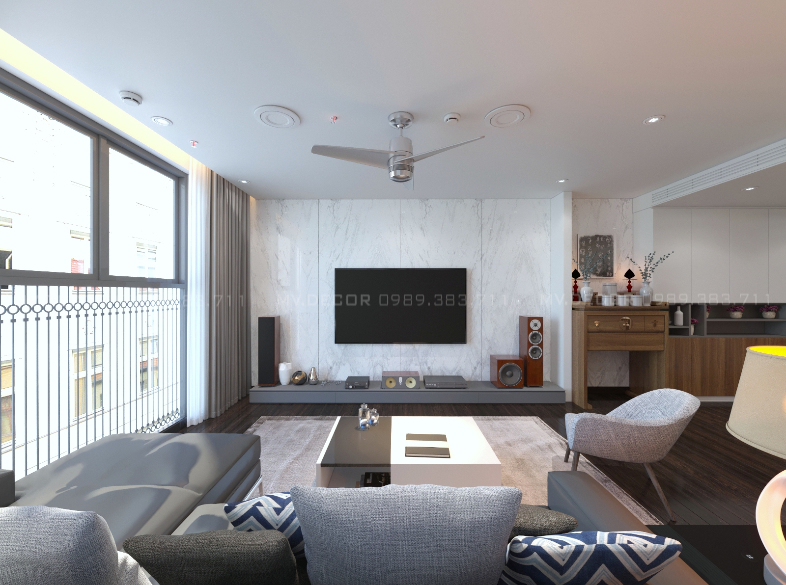 thiết kế nội thất chung cư tại Hà Nội duplex tân hoàng minh hoàng cầu 8 1550072050