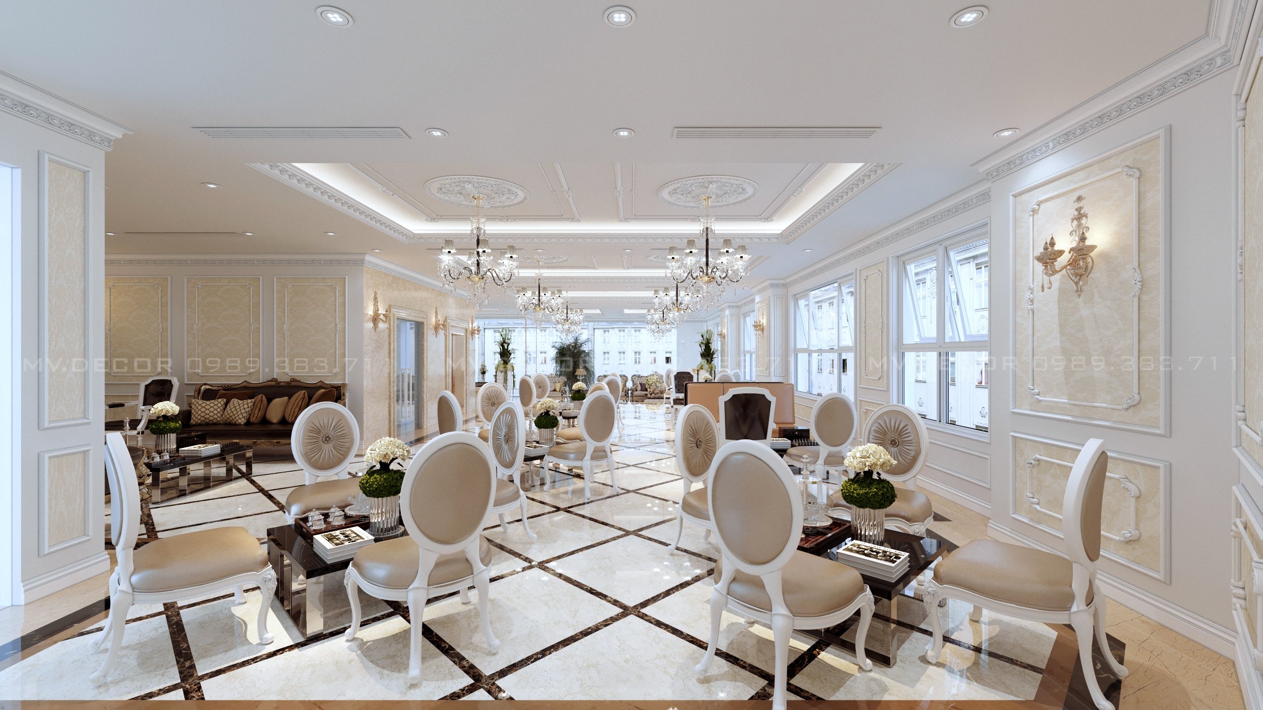 thiết kế nội thất Khách Sạn tại Hải Phòng sảnh khách sạn gia minh hải phòng 6 1549988972