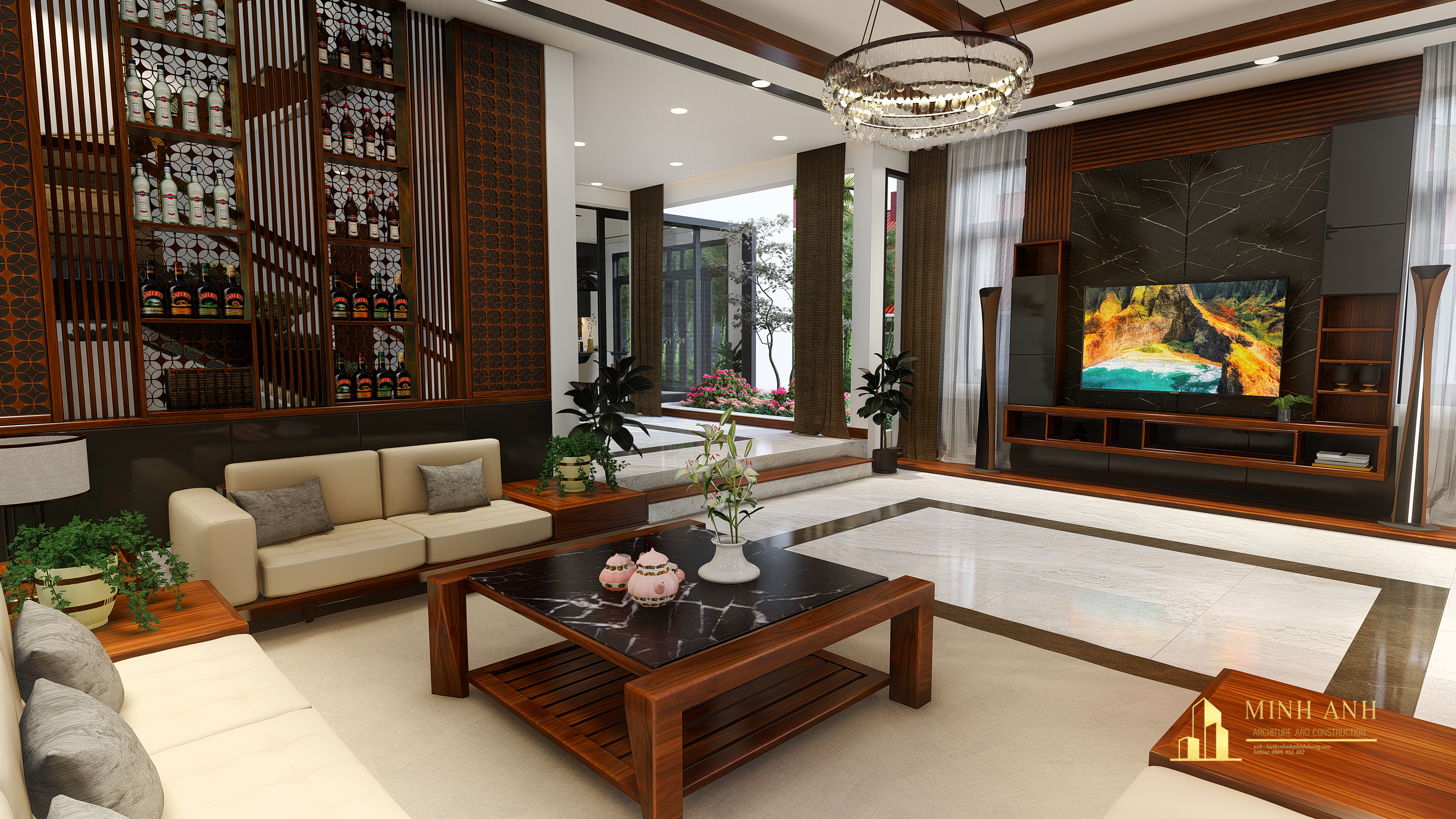 Thiết kế nội thất Biệt Thự tại Bình Phước PHU HOUSE 1587016638 0