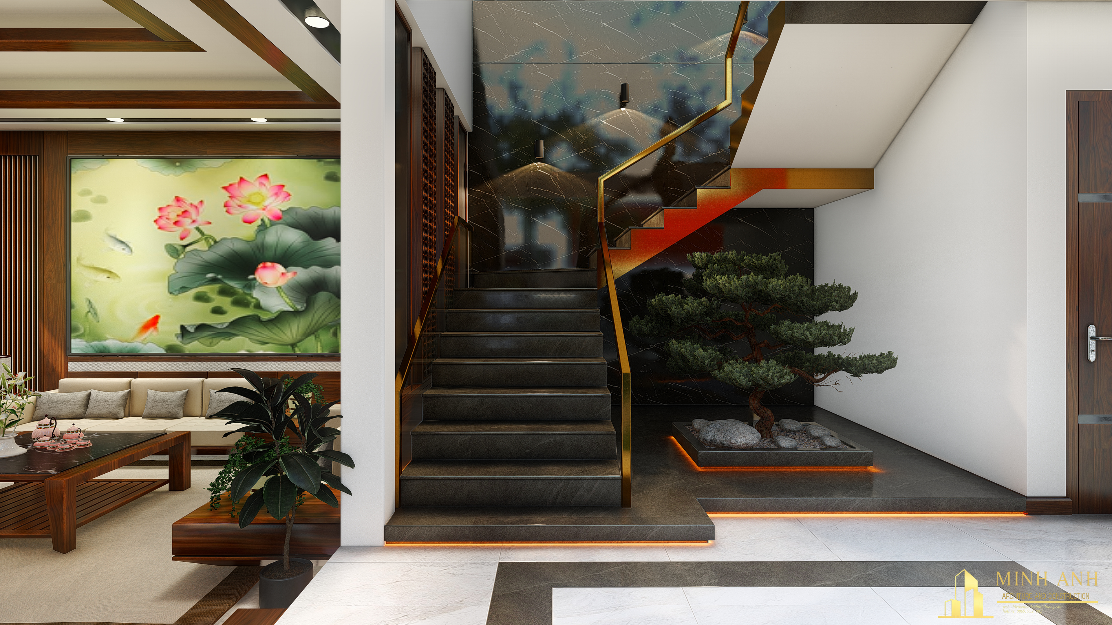 Thiết kế nội thất Biệt Thự tại Bình Phước PHU HOUSE 1587016639 4