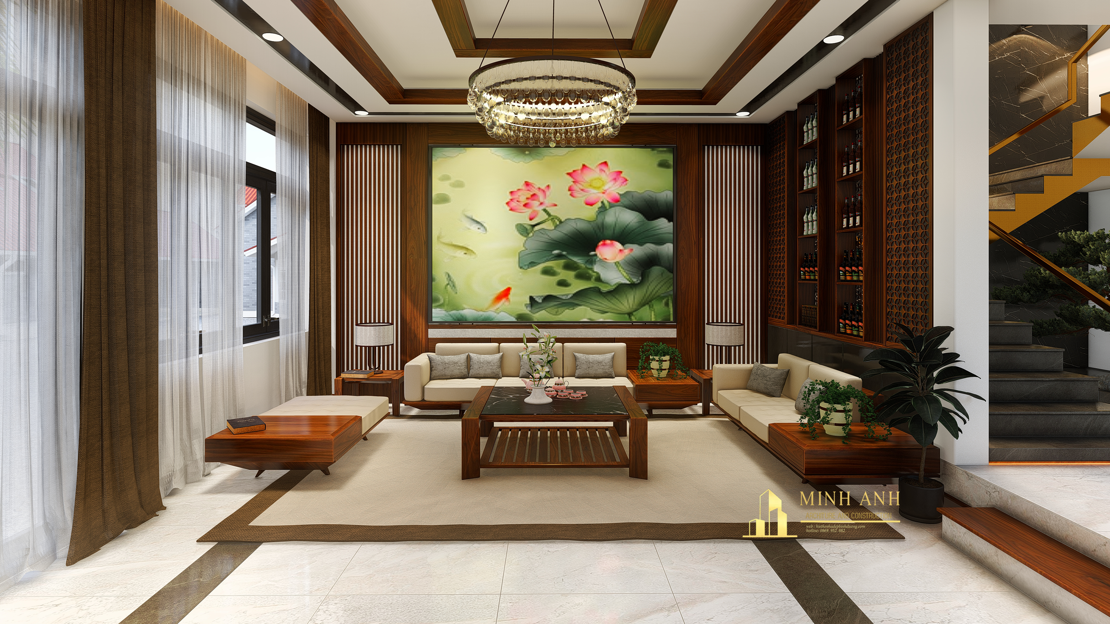 Thiết kế nội thất Biệt Thự tại Bình Phước PHU HOUSE 1587016641 1