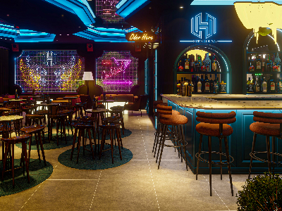 Thiết kế nội thất Cafe tại Cần Thơ Pub_House