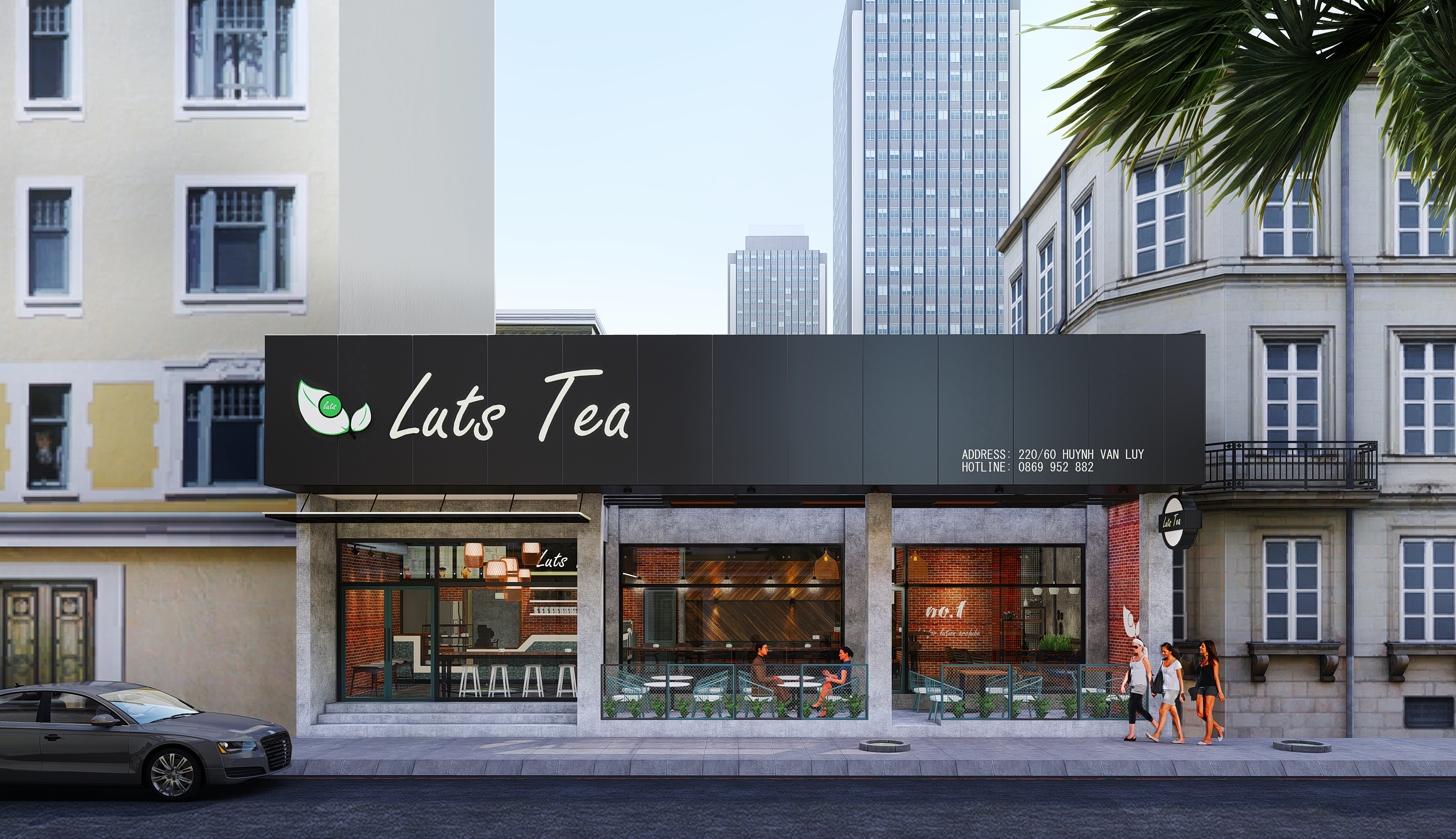 Thiết kế nội thất Cafe tại Hồ Chí Minh Luts Tea 1581502788 0
