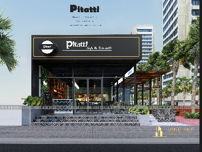 Thiết kế nội thất Cafe tại Hồ Chí Minh Pitatti Cafe & Milk Tea