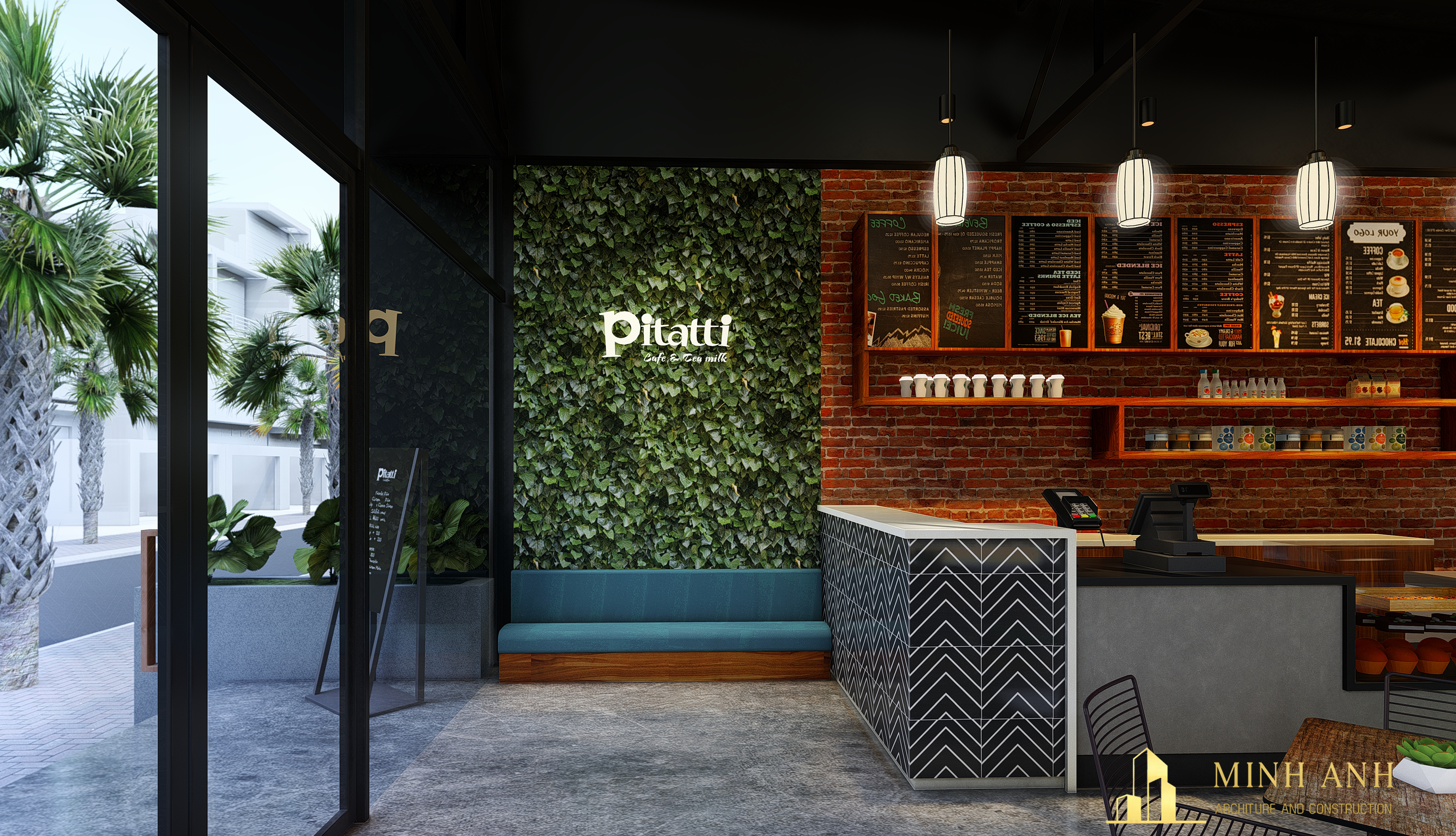 Thiết kế nội thất Cafe tại Hồ Chí Minh Pitatti Cafe & Milk Tea 1581062908 6