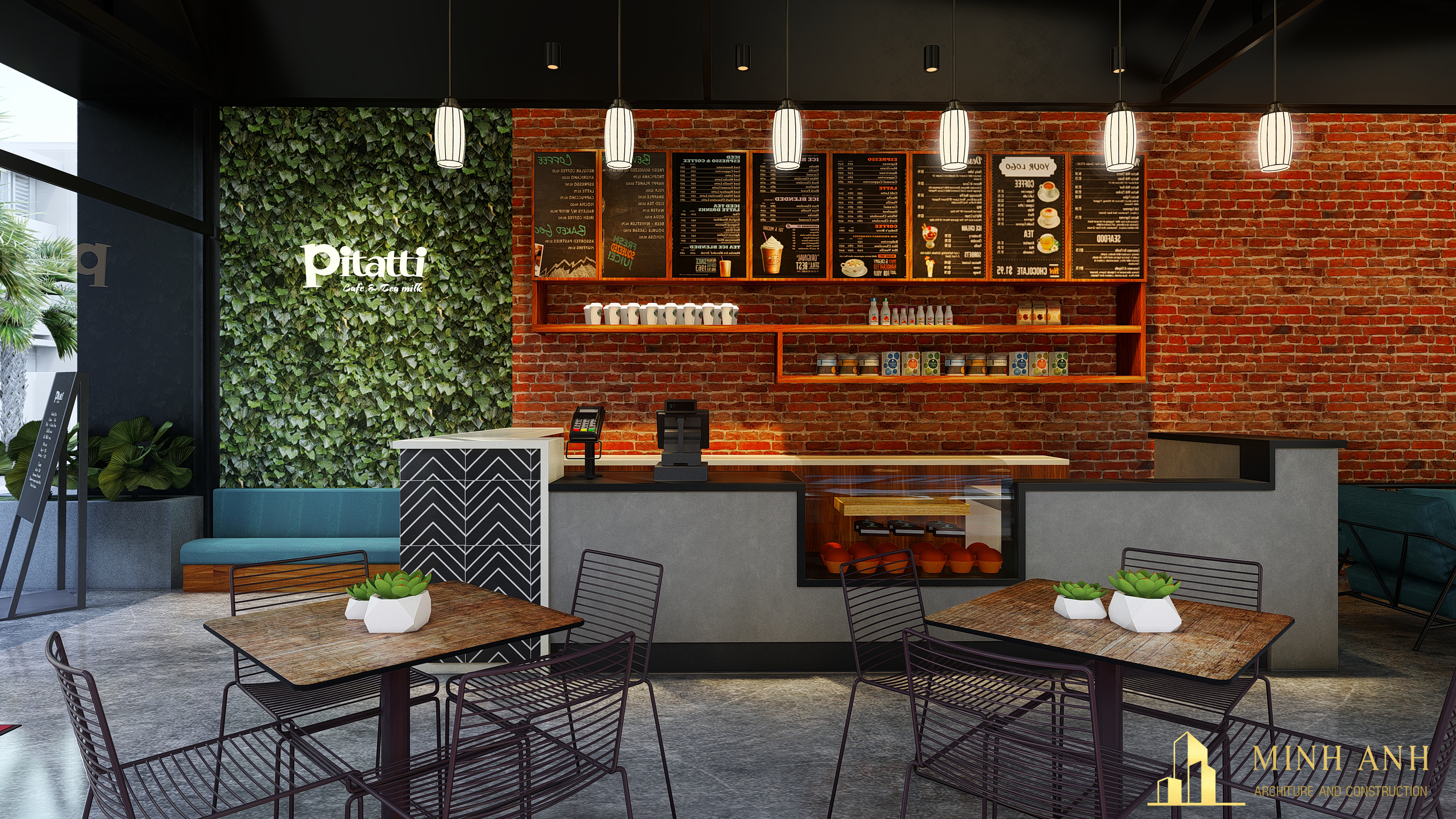 Thiết kế nội thất Cafe tại Hồ Chí Minh Pitatti Cafe & Milk Tea 1581062932 15