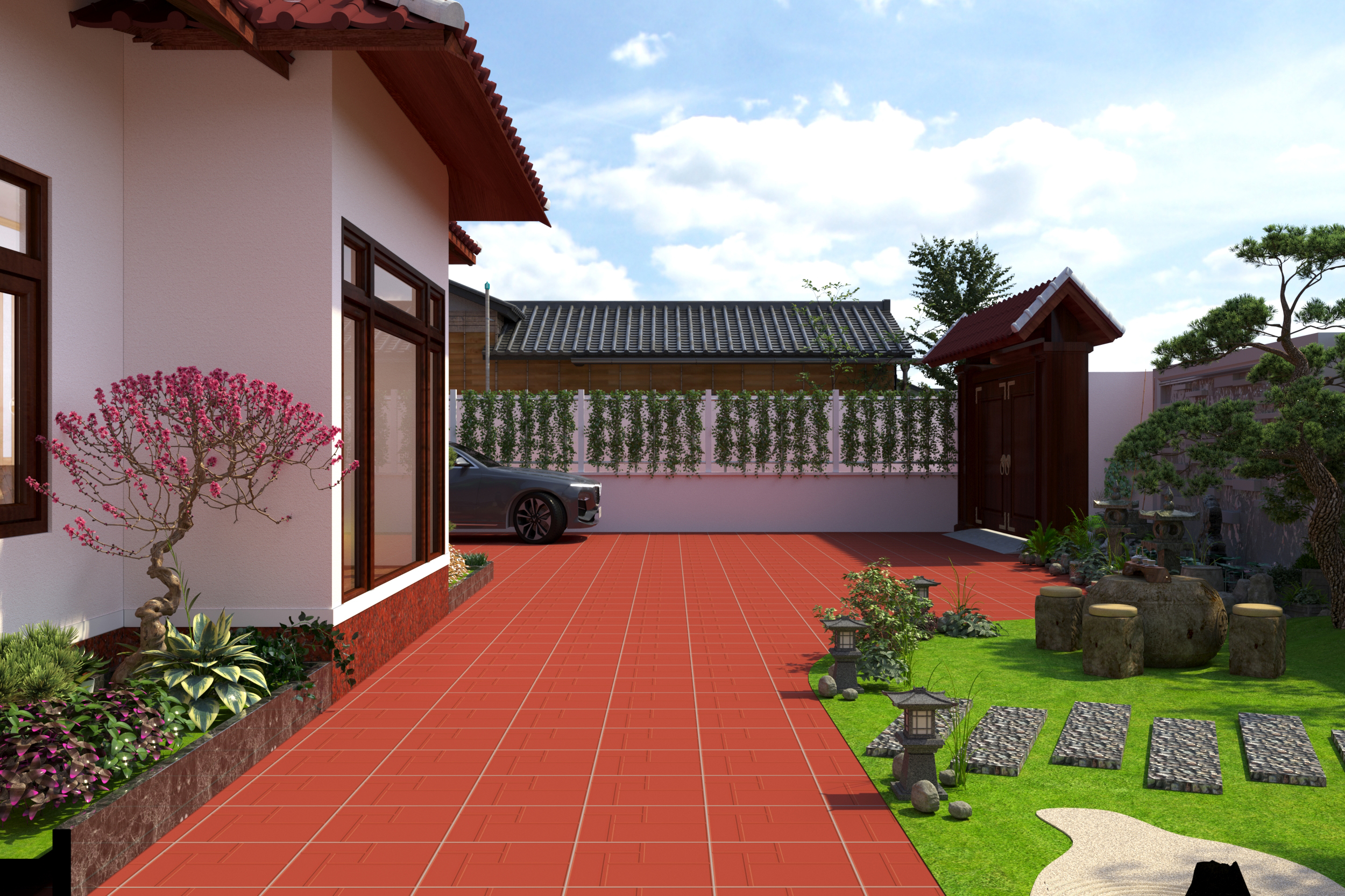 Thiết kế Biệt Thự tại Thái Bình Nhà vườn phong cách Nhật Bản 1620829250 4