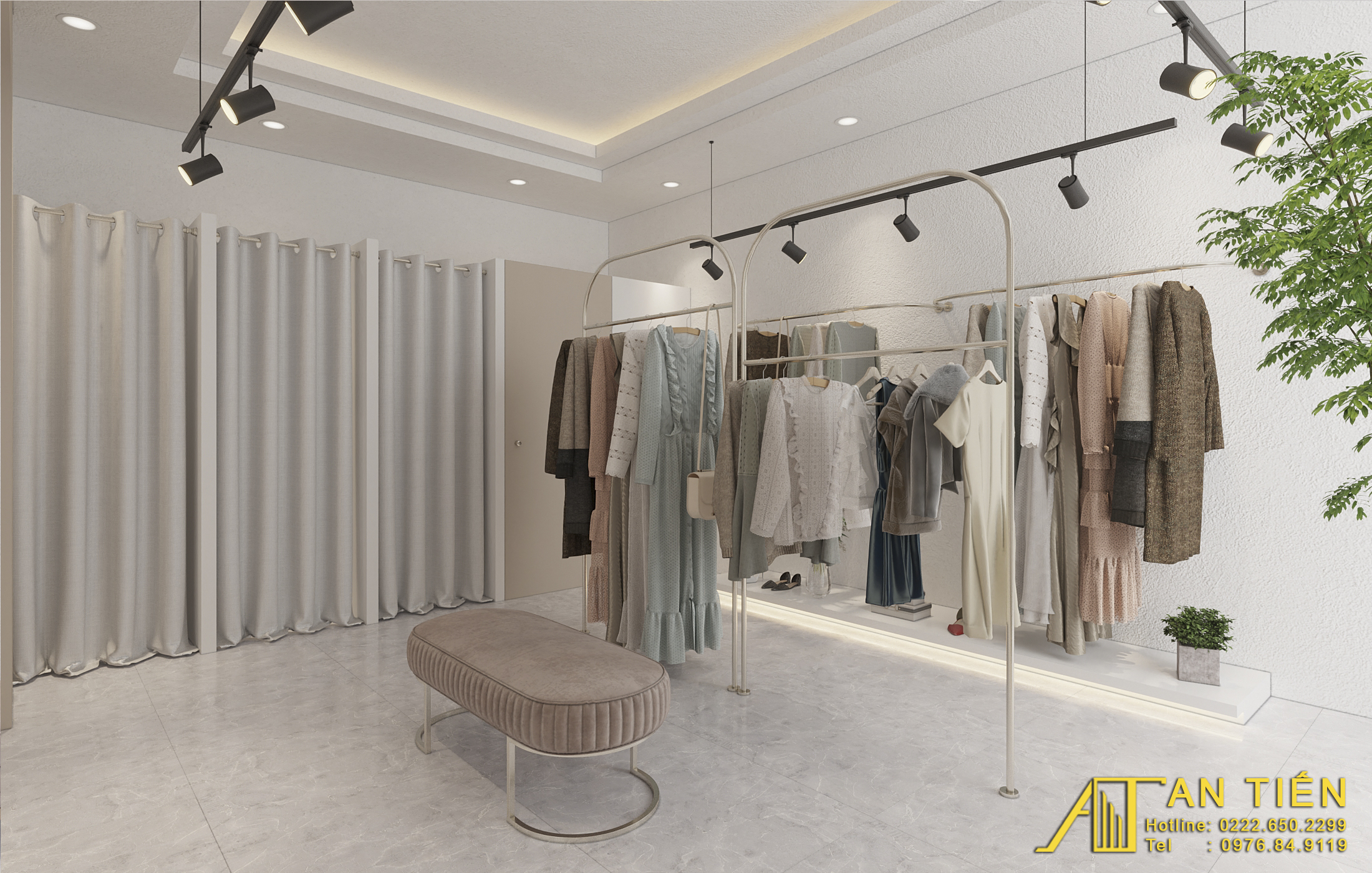 Thiết kế nội thất Shop tại Bắc Ninh Shop quần áo Bắc Ninh 1634097309 5