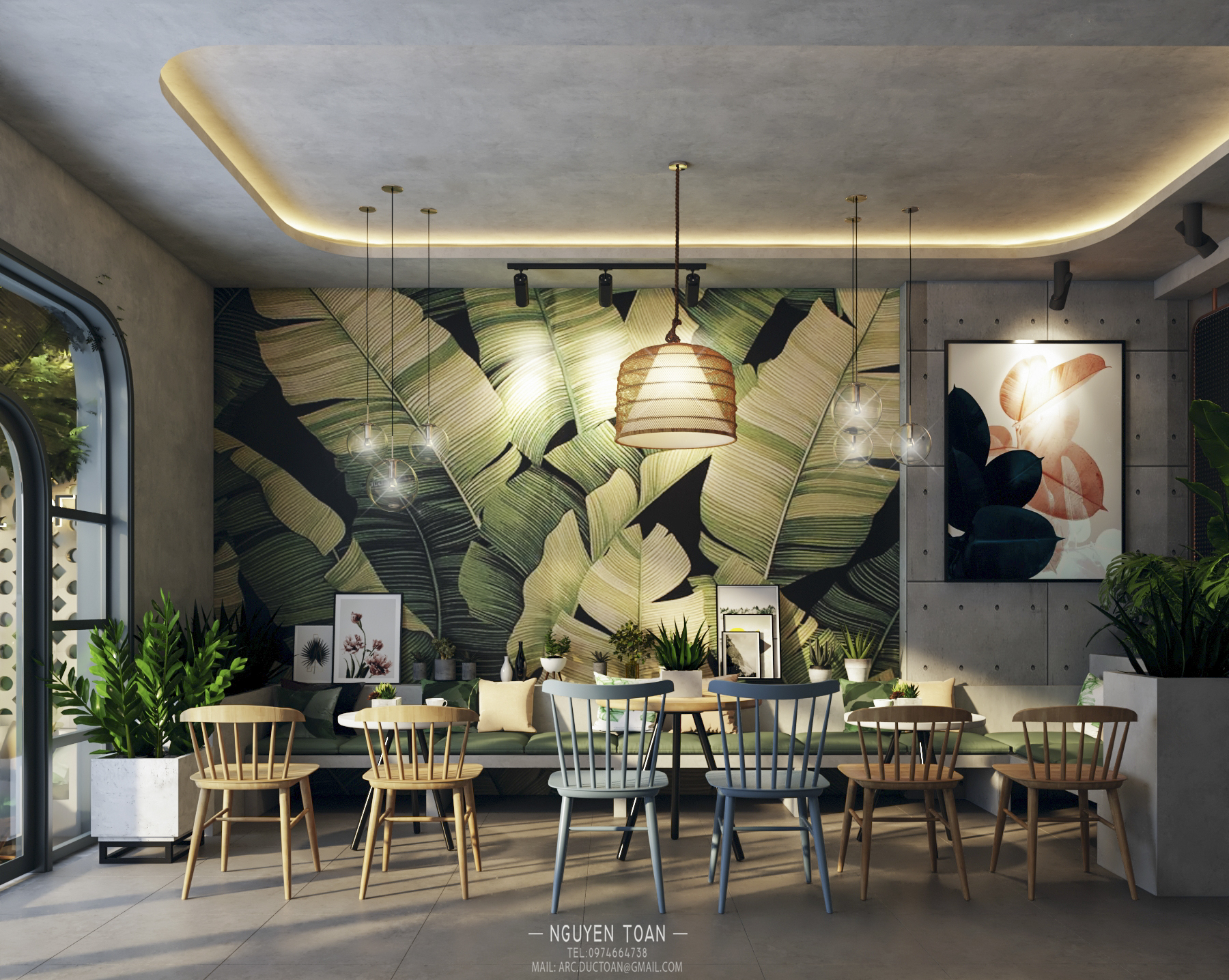Thiết kế nội thất Cafe tại Hồ Chí Minh TROPICAL-COFFEE 1577943915 14