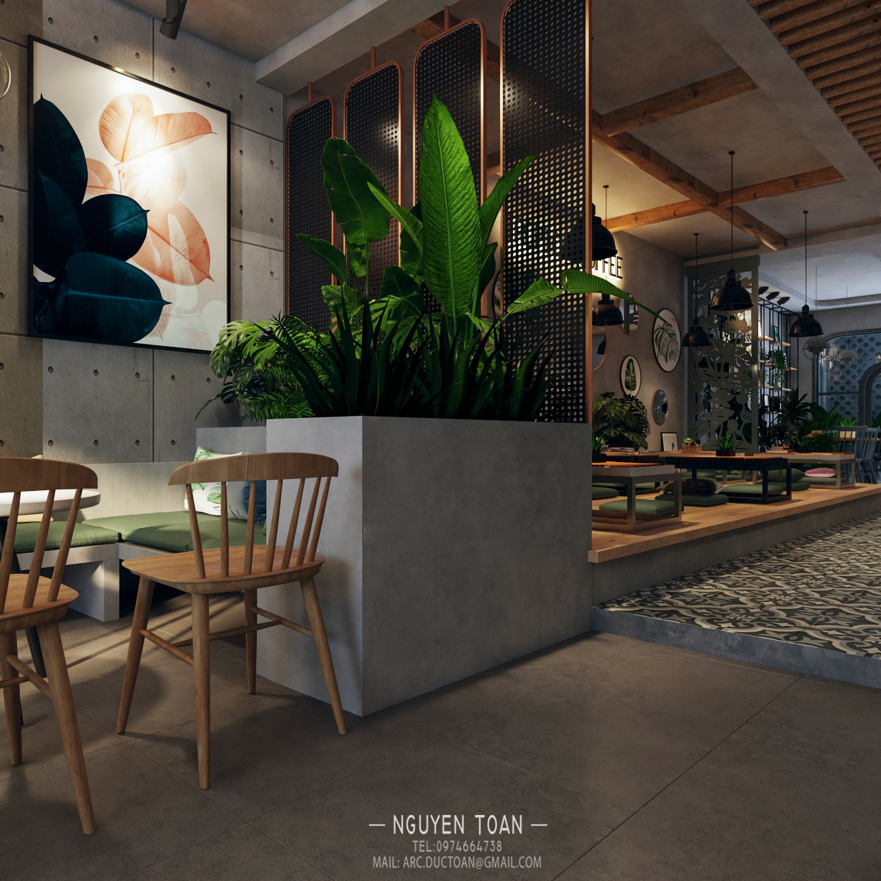 Thiết kế nội thất Cafe tại Hồ Chí Minh TROPICAL-COFFEE 1577943915 9