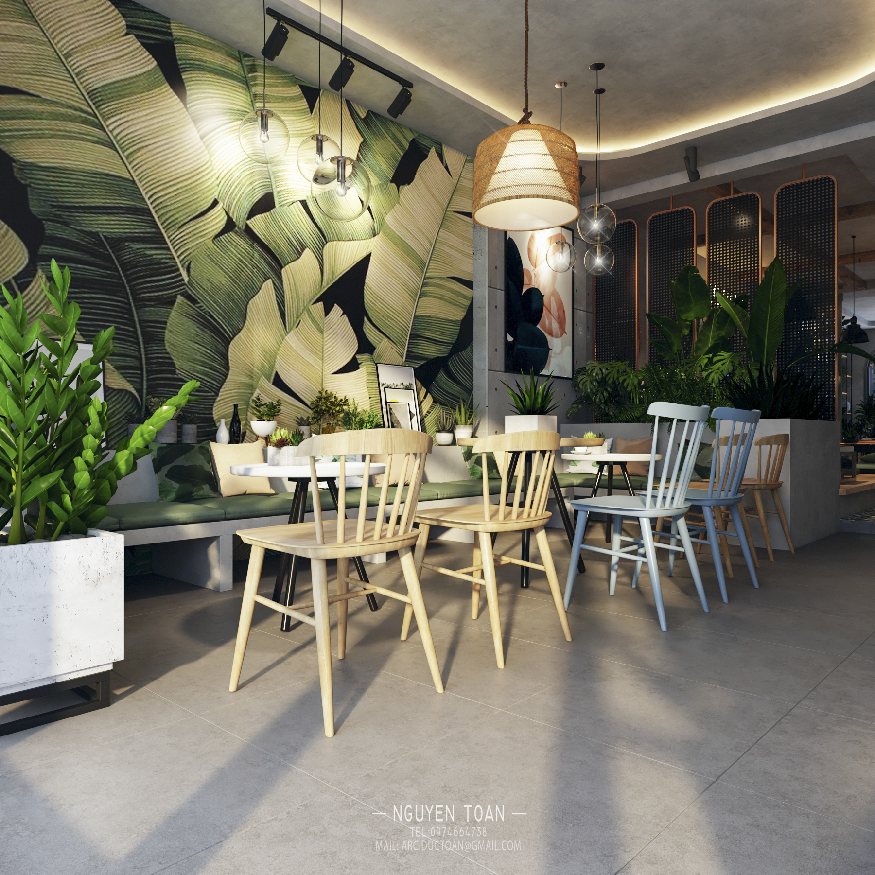 Thiết kế nội thất Cafe tại Hồ Chí Minh TROPICAL-COFFEE 1577943916 13