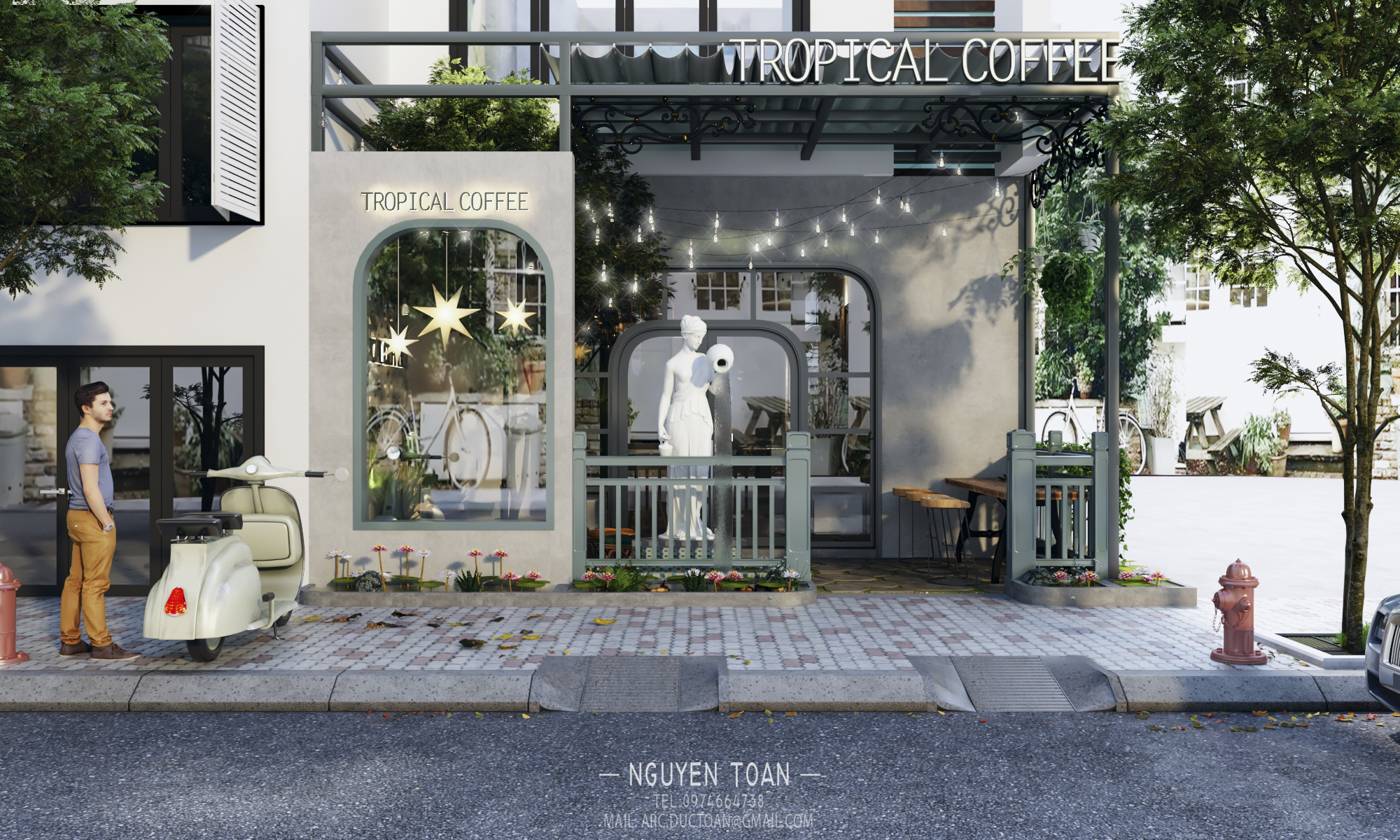 Thiết kế nội thất Cafe tại Hồ Chí Minh TROPICAL-COFFEE 1577943918 15