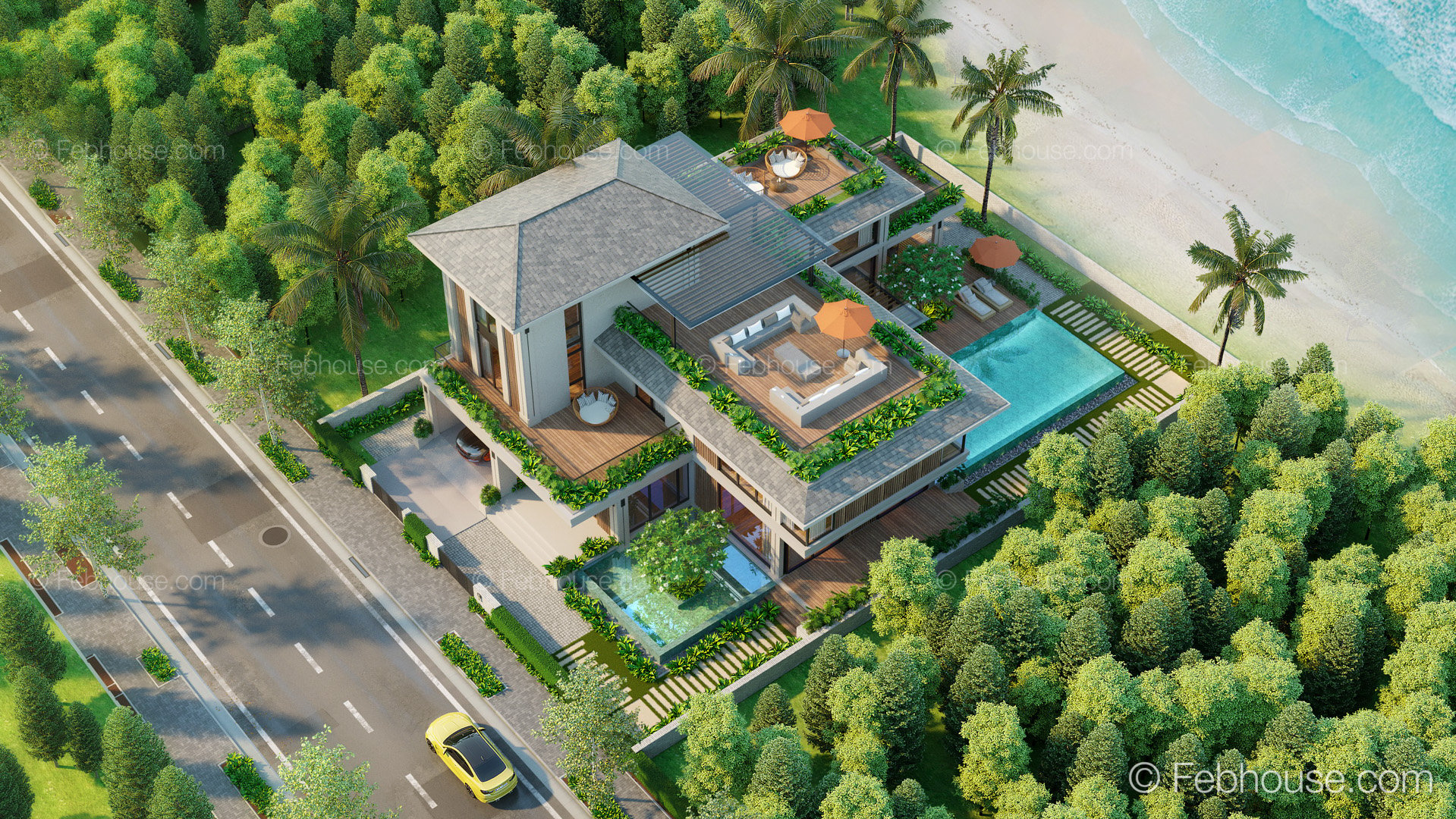 Thiết kế Biệt Thự tại Đà Nẵng SH-MAISON  nhà vườn ven biển phong cách đương đại 1660599475 0