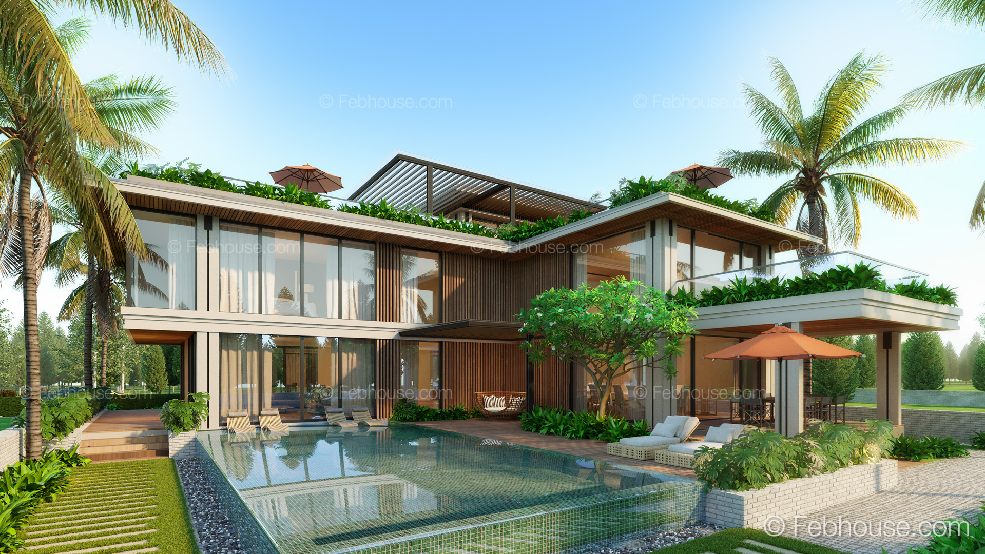 Thiết kế Biệt Thự tại Đà Nẵng SH-MAISON  nhà vườn ven biển phong cách đương đại 1660599475 3