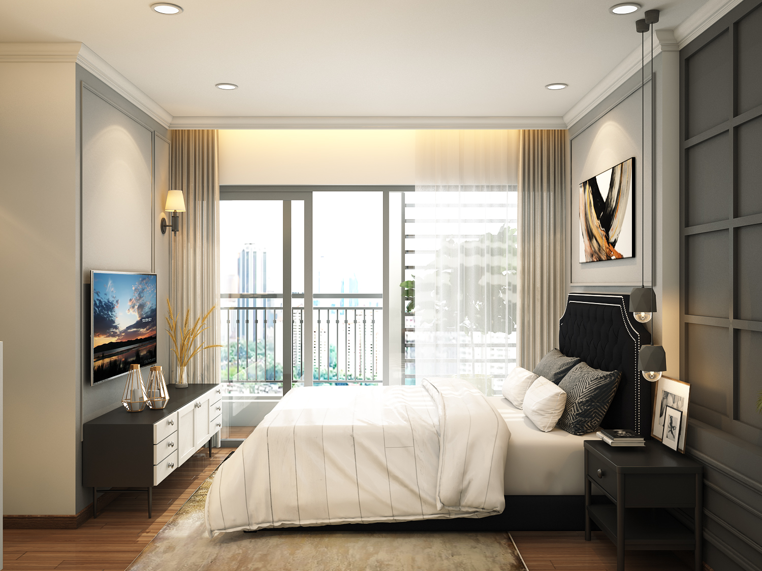 thiết kế nội thất chung cư tại Hồ Chí Minh Anh Nam_Landmart 2 1550738185