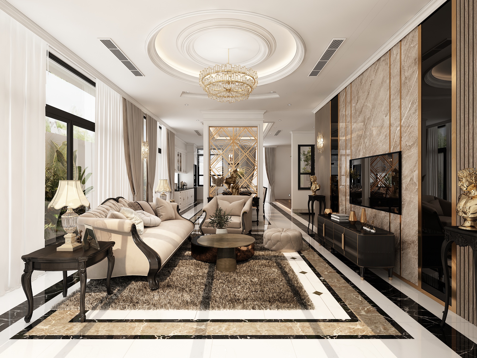 Thiết kế nội thất Biệt Thự tại Hồ Chí Minh BIỆT THỰ QUẬN 9 1593136067 2
