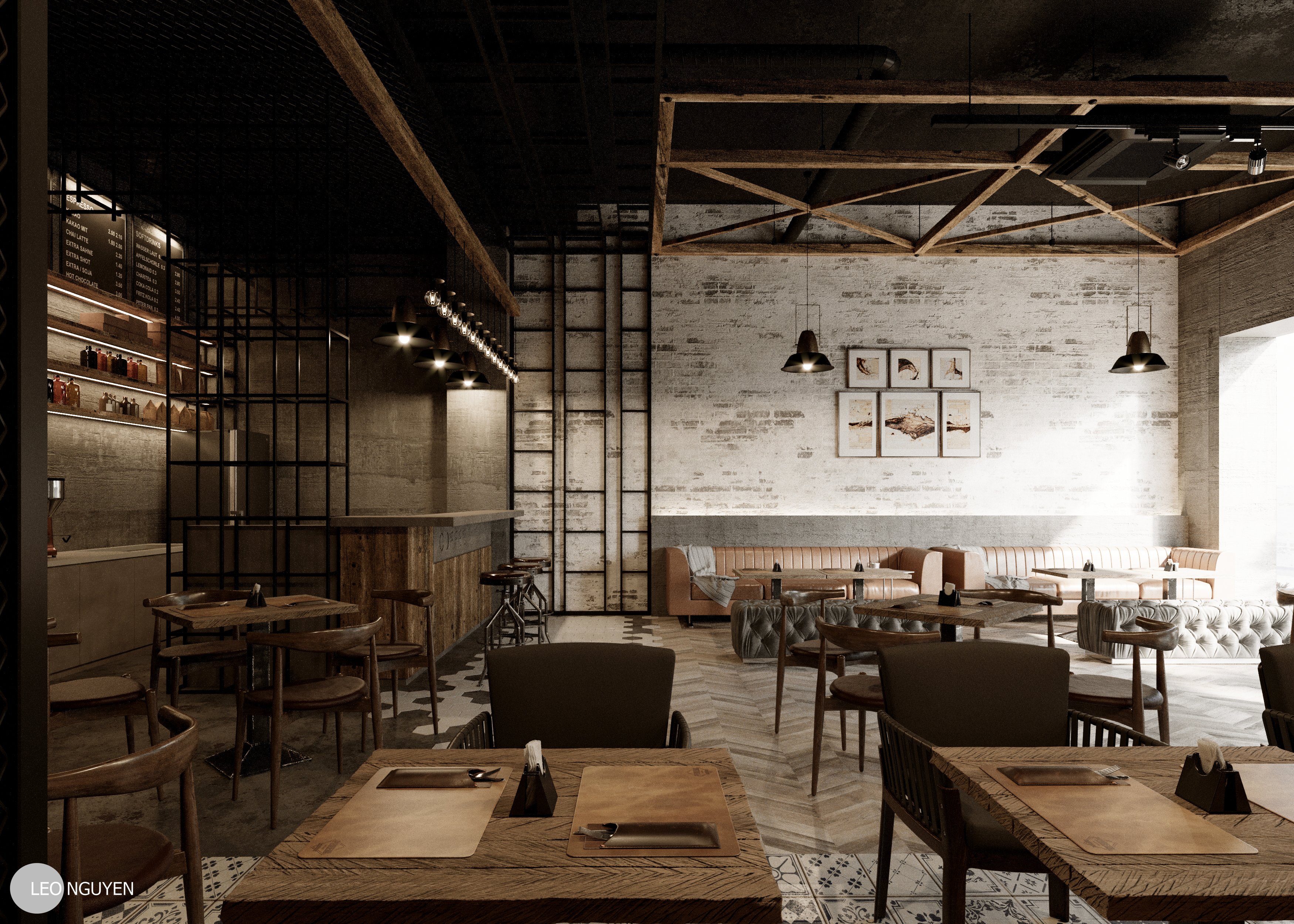 thiết kế nội thất Cafe tại Hồ Chí Minh Coffee Industrial  4 1565766359