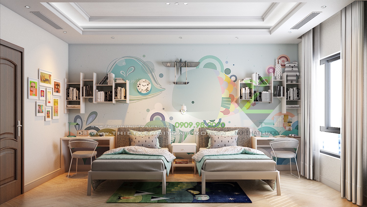 thiết kế nội thất Biệt Thự tại Hà Nội BIỆT THỰ vinhomes thang long 13 1570432772