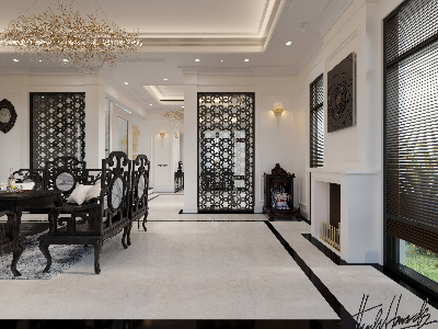 Thiết kế nội thất Biệt Thự tại Hải Phòng BIỆT THỰ MONACO - VINHOMES HP