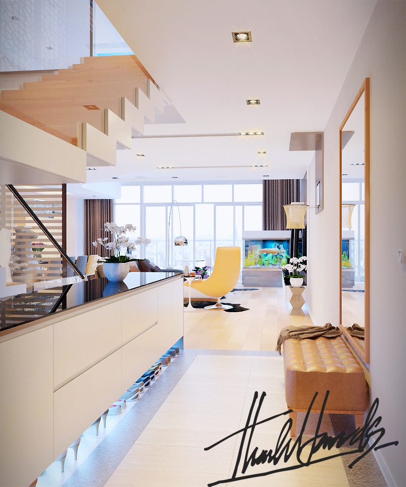 thiết kế nội thất chung cư tại Hà Nội Duplex mandari garden 0 1568689278