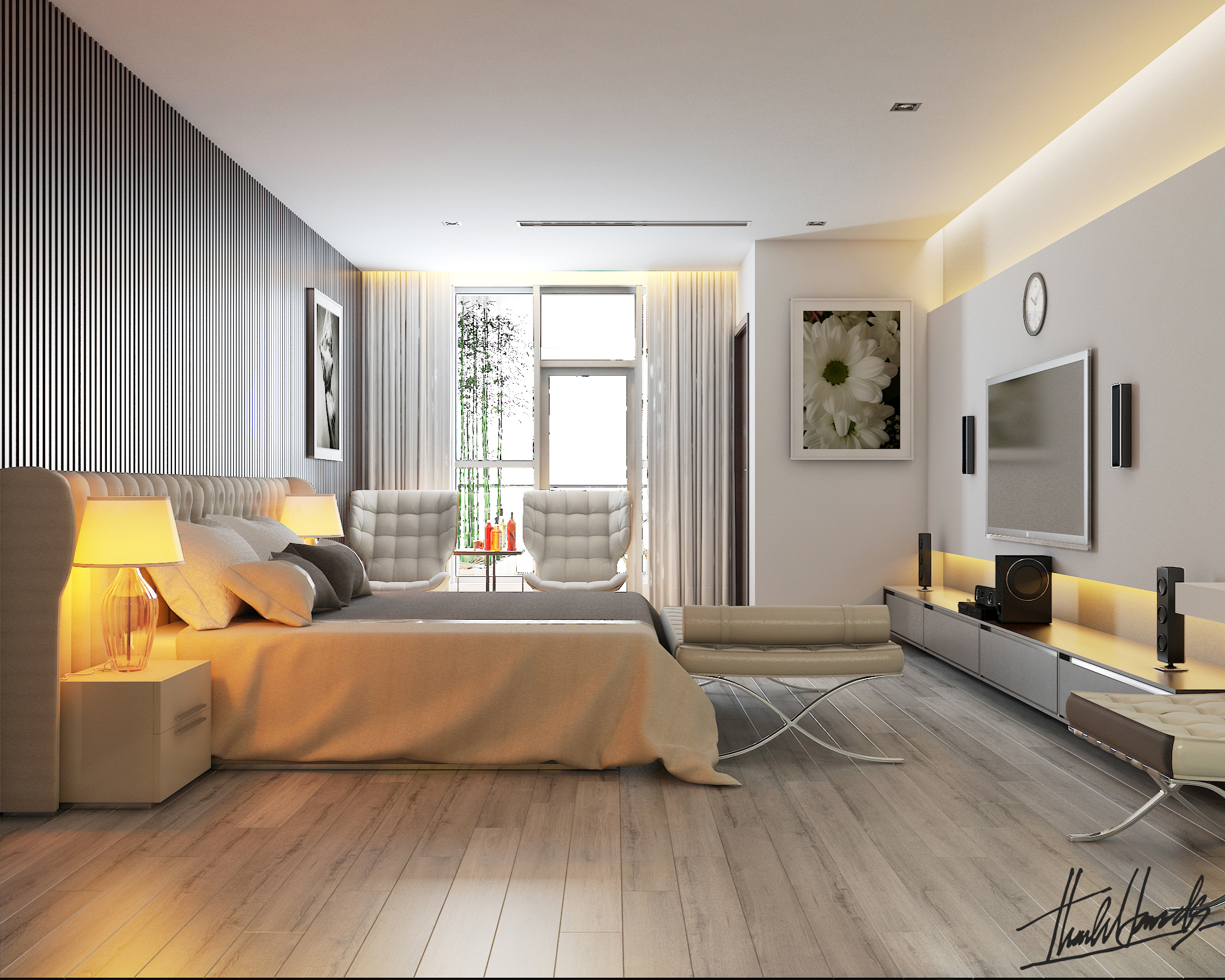thiết kế nội thất chung cư tại Hà Nội penthouse - thăng long N01 19 1568081679
