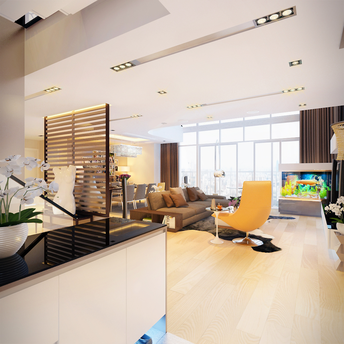 thiết kế nội thất chung cư tại Hà Nội Duplex mandari garden 3 1568689279