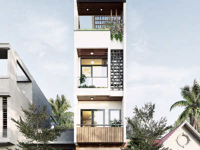 Thiết kế Nhà Mặt Phố tại Long An HOUSE M211